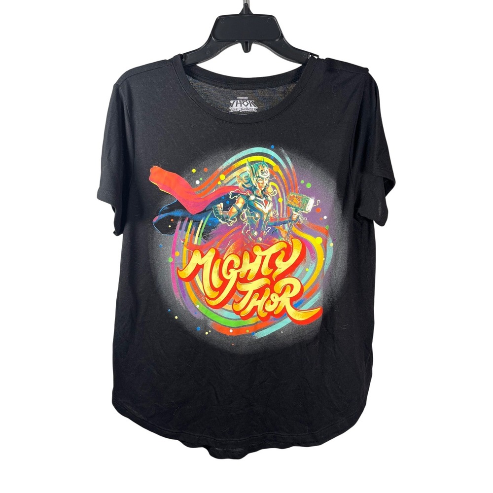 Marvel Thor Love and Thunder Mighty‎ Thor Graphic T Shirt Black XXL